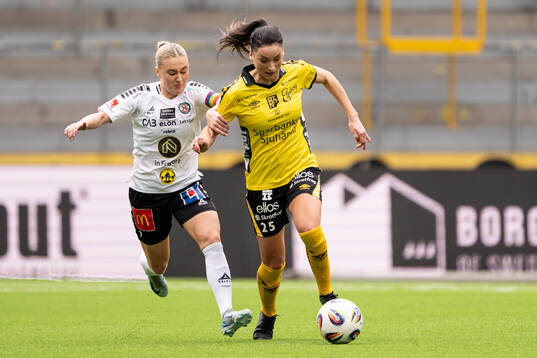 Örebro SKs Nora Törngren och Elfsborgs Izabella Bergström