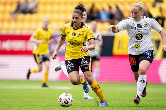 Elfsborgs Jennifer Brinck och Örebro SKs Ebba Cabander