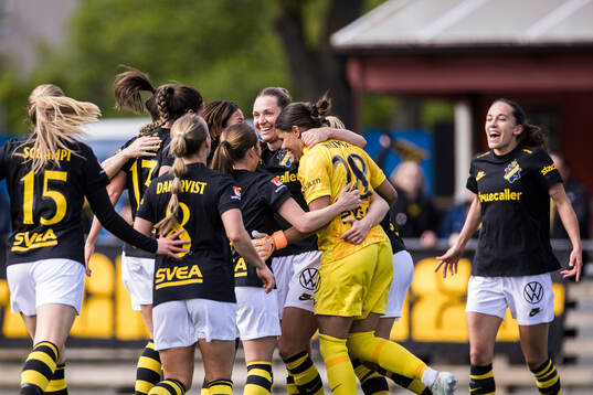 AIKs spelare jublar