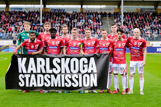 Degerfors målvakt Rasmus Forsell, Leon Hien, Juhani