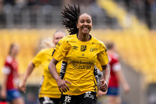 Elfsborgs Stella Johansson jublar efter 2-0
