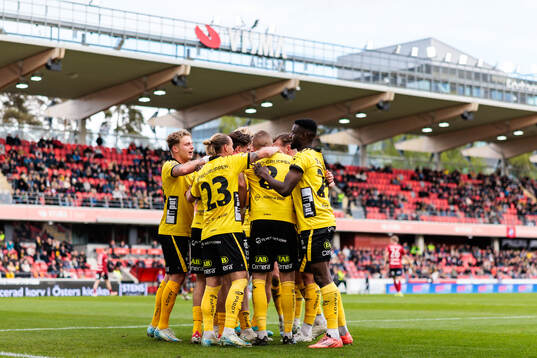 Elfsborgs spelare jublar efter mnål 0-1