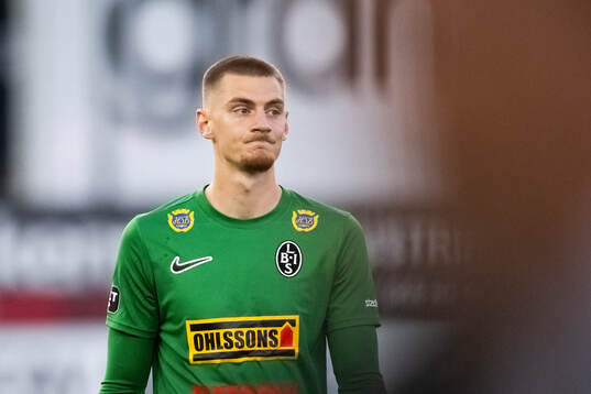 Landskronas målvakt Marcus Pettersson