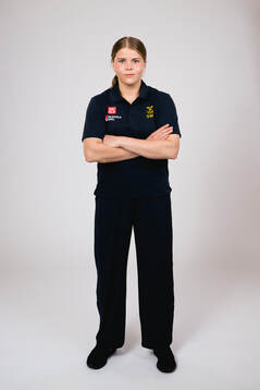 Ice hockey athlete Hanna Thuvik of Sweden poses for a