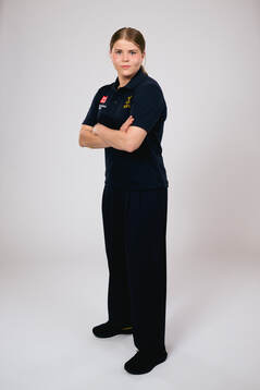 Ice hockey athlete Hanna Thuvik of Sweden poses for a