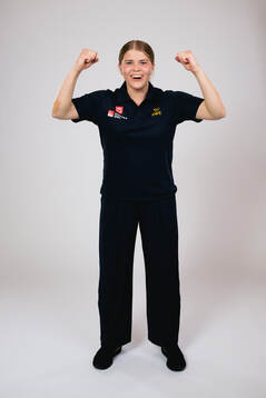 Ice hockey athlete Hanna Thuvik of Sweden poses for a