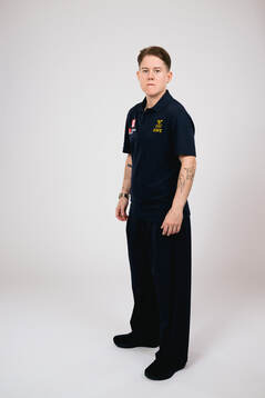 Ice hockey athlete Lisa Johansson of Sweden poses for a