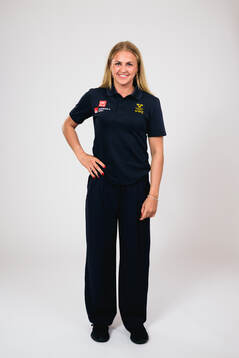 Ice hockey athlete Sofie Lundin of Sweden poses for a