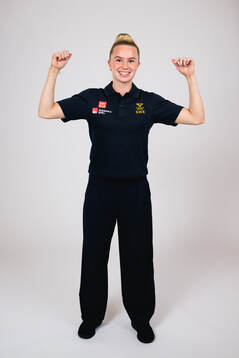 Ice hockey athlete Wilma Sundin of Sweden poses for a