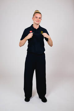 Ice hockey athlete Wilma Sundin of Sweden poses for a