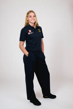 Ice hockey athlete Josefin Bouveng of Sweden poses for a