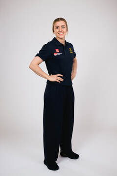 Ice hockey athlete Linnéa Johansson of Sweden poses for a