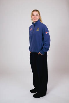 Ice hockey athlete Linnéa Andersson of Sweden poses for a
