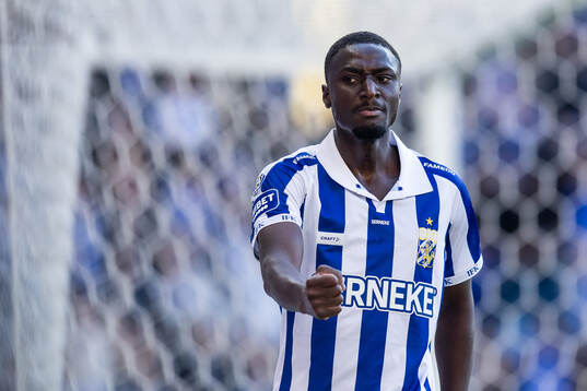 IFK Göteborgs Imam Jagne jublar efter 1-1