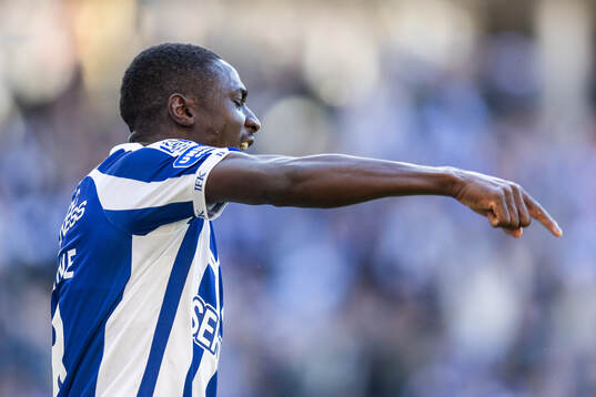 IFK Göteborgs Imam Jagne jublar efter 1-1