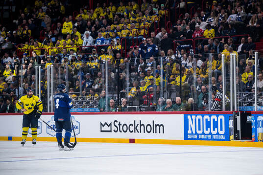 Rasmus Andersson of Sweden and Mikko Lehtonen of Finland as