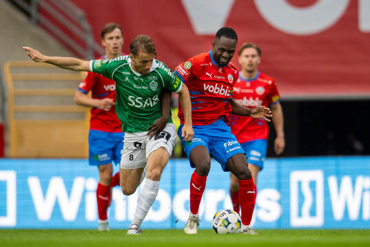 Helsingborgs Adam Akimey och Brages Jacob Stensson