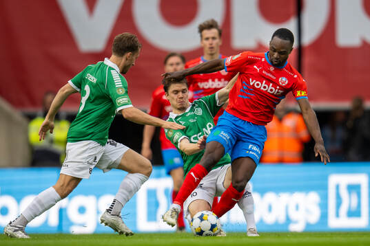 Helsingborgs Adam Akimey och Brages Jacob Stensson