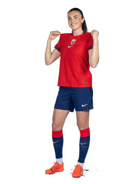 Ingrid Syrstad Engen of the Norwegian women's national football team poses for a portrait