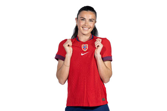 Ingrid Syrstad Engen of the Norwegian women's national football team poses for a portrait