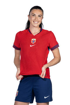 Ingrid Syrstad Engen of the Norwegian women's national football team poses for a portrait