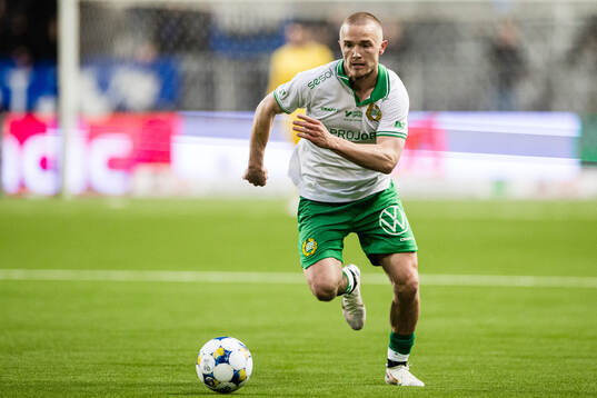 Hammarbys Jacob Ouro Ortmark  fotbollsmatchen i Allsvenskan