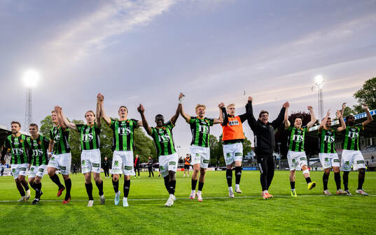 GAIS spelare jublar
