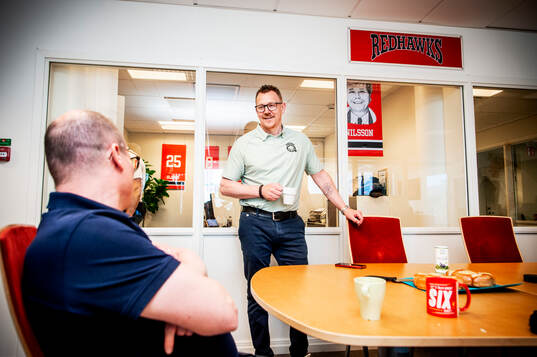 Jesper Mattsson, säljare för Malmö Redhawks