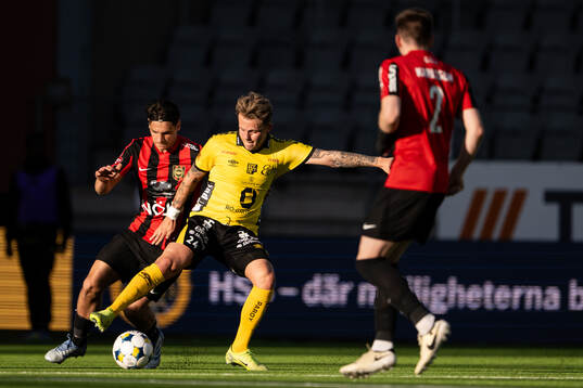 Brommapojkarnas Kevin Ackermann och Elfsborgs Frederik Ihler