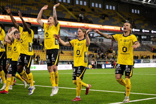 Elfsborgs spelare jublar
