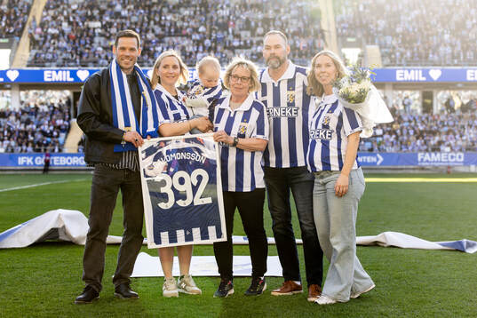 Emil Salomonsson med familj