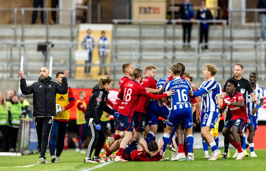 Irriterat mellan spelarna