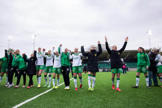Hammarbys spelare jublar