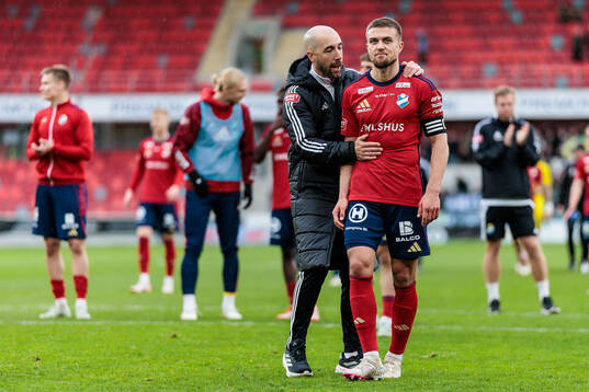 Östers tränare Martin Foyston och Ivan Kricak