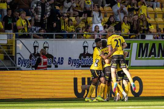 Elfsborgs spelare jublar efter 1-0