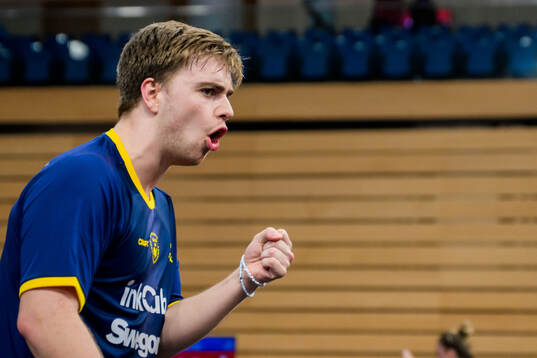Truls Möregård of Sweden celebrates
