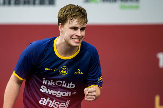 Truls Möregård of Sweden celebrates