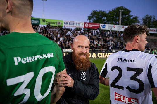 Landskronas tränare Max Mölder