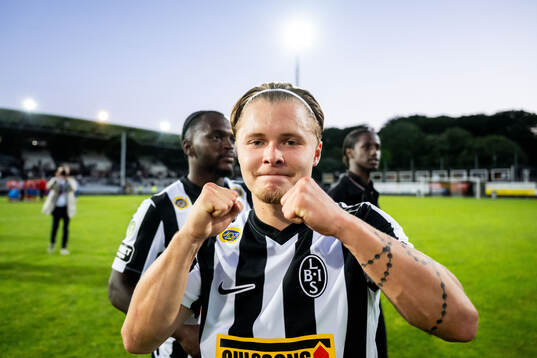 Landskronas Vincent Sundberg jublar