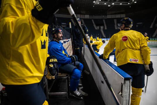 Filip Forsberg of Sweden at a practice session