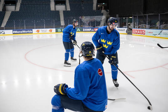 Marcus Johansson of Sweden at a practice session
