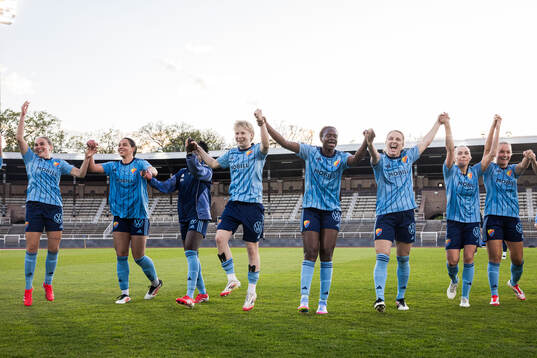 Djurgårdens spelare jublar