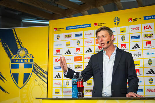 Jon Dahl Tomasson, head coach of the Swedish men's national football team