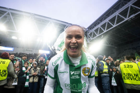 Hammarbys Anna Jøsendal jublar