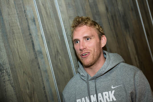 Matias Lassen of Denmark at a press event