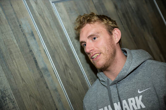 Matias Lassen of Denmark at a press event