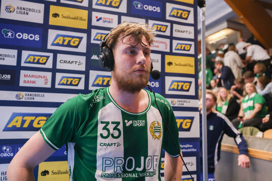 Hammarbys Johan Ericsson intervjuas i halvtid