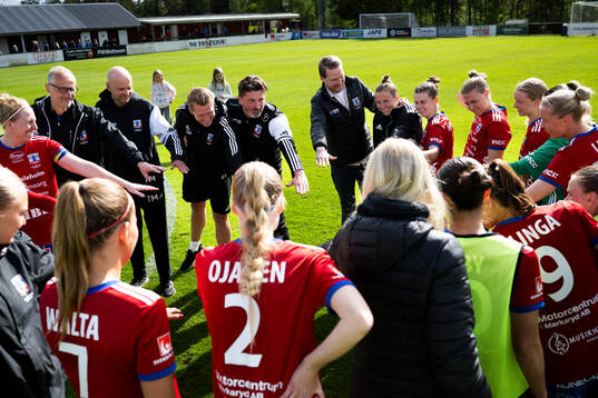 Vittsjös spelare och tränare jublar