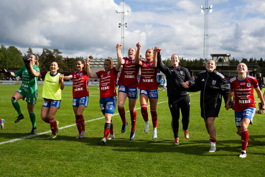 Vittsjös spelare jublar efter slutsignalen