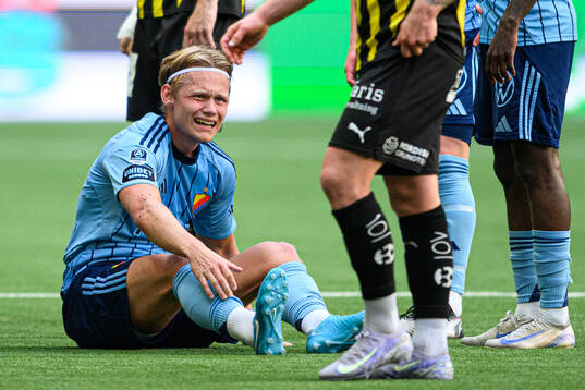 Djurgårdens Tobias Gulliksen har ont